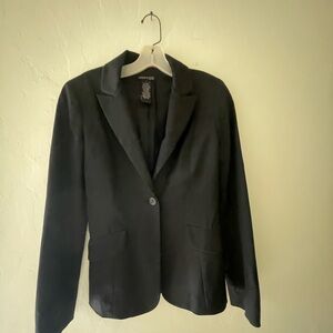 Kenneth Cole Black Blazer Structured Professional Jacket Size 0
